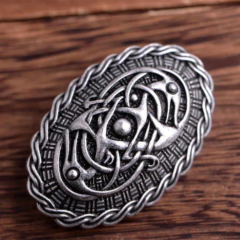LANGHONG Norse Viking Brooch For Men Turtle Brooch Talisman Jewelry, Gift For Men - Image 4